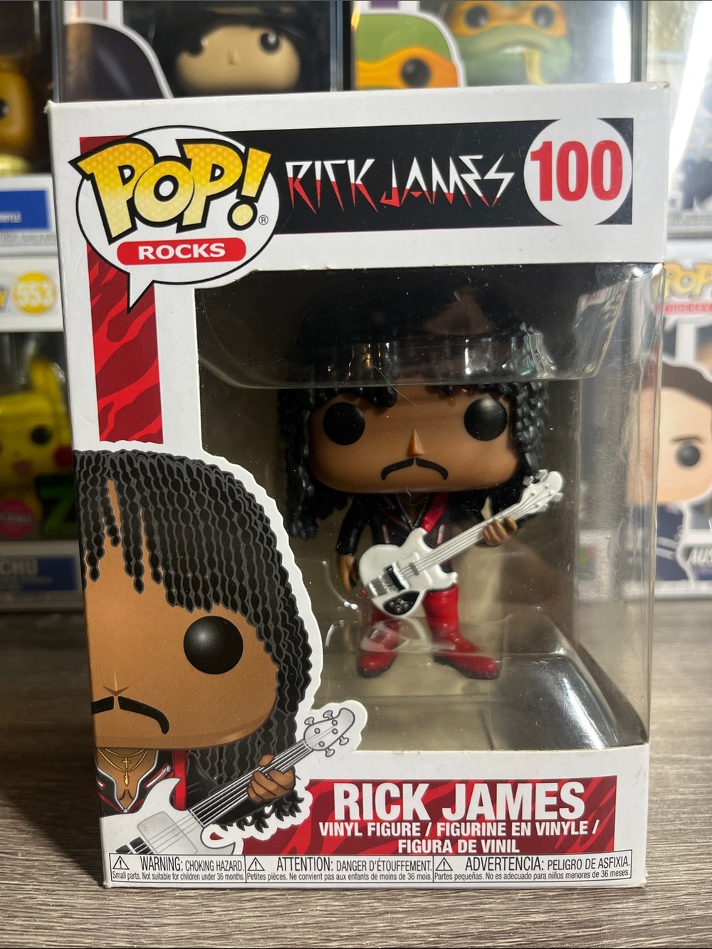 Funko Rocks Rick James #100 Vinyl Figure - Black & Red